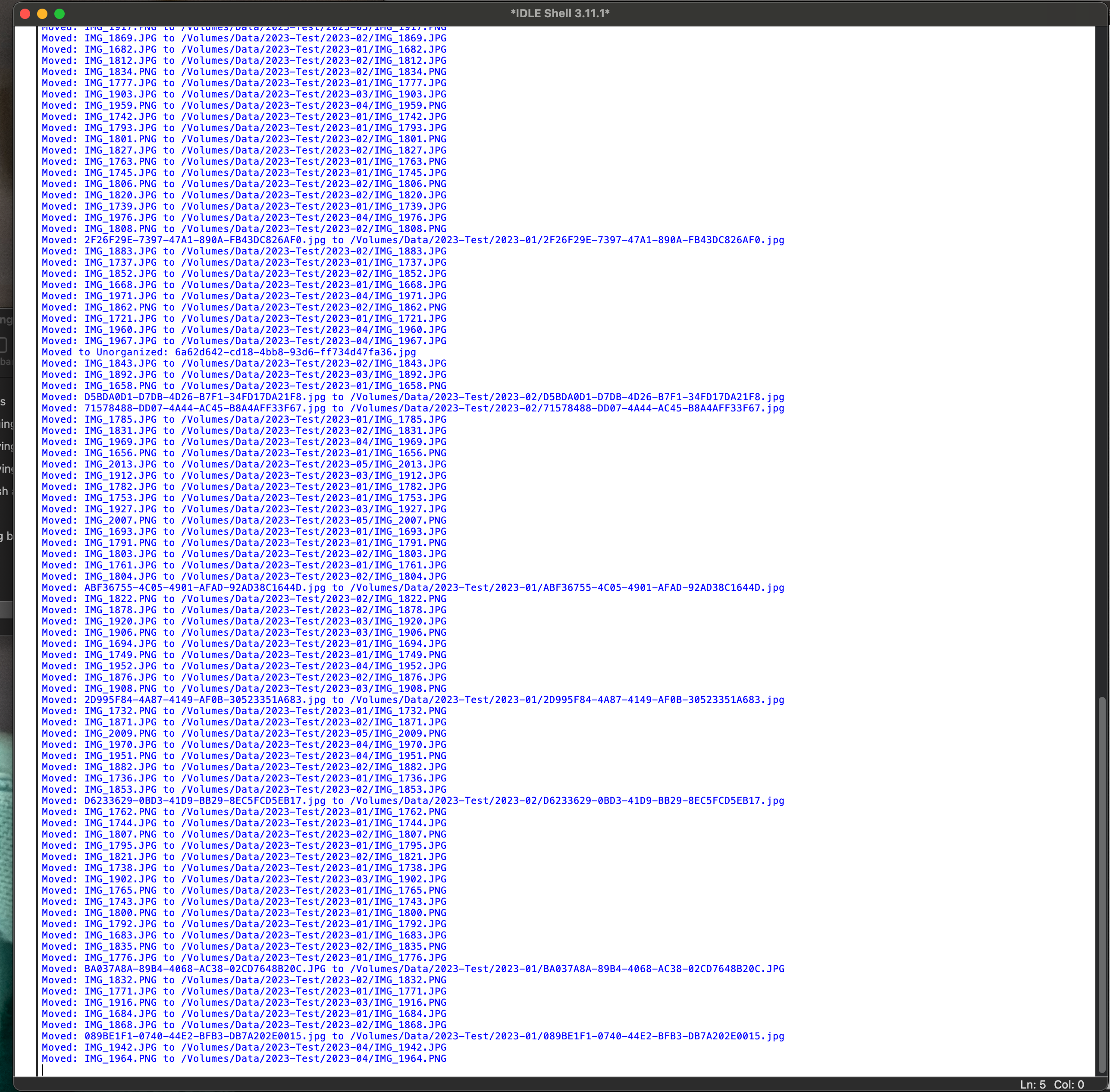 Code - Organise Photos Using EXIF Data